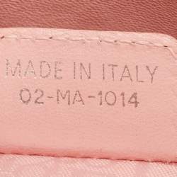 Pre Owned Dior Pink Cannage Leather Mini Lady Dior Tote