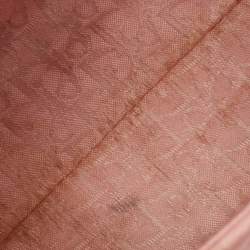 Pre Owned Dior Pink Cannage Leather Mini Lady Dior Tote