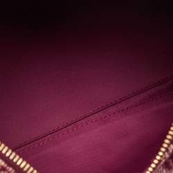 Pre Owned Dior Red Oblique Canvas and Leather Boston Bag