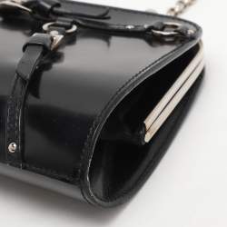Pre Owned Dior Black Leather bondage Shoulder Bag