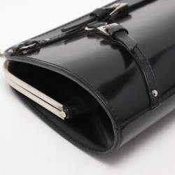 Pre Owned Dior Black Leather bondage Shoulder Bag