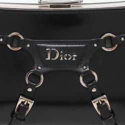 Pre Owned Dior Black Leather bondage Shoulder Bag