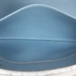 Pre Owned Dior Silver Cannage Leather Small Lucky Badges Lady Dior Tote