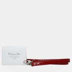 Dior Red Patent Leather Large Lady Dior Tote Bag