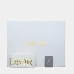 Christian Dior Canvas Embroidered Large Around The World Book Tote