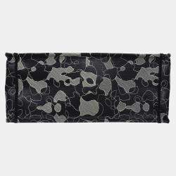 Christian Dior Canvas Embroidered Large Around The World Book Tote