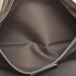 Pre Owned Dior Brown Oblique Coated Canvas, Velvet and Leather Trotter Romantique Satchel