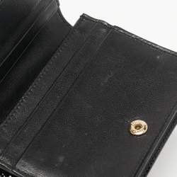 Dior Black Cannage Patent Leather Lady Dior Card Case