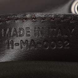 Pre Owned Dior Brown Diorissimo Canvas and Leather Street Chic Columbus Shoulder Bag