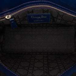 Dior Blue Small Lambskin Cannage My ABCDior Lady Dior Bag