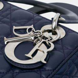 Dior Blue Small Lambskin Cannage My ABCDior Lady Dior Bag