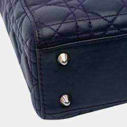 Dior Blue Small Lambskin Cannage My ABCDior Lady Dior Bag