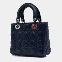 Dior Blue Small Lambskin Cannage My ABCDior Lady Dior Bag
