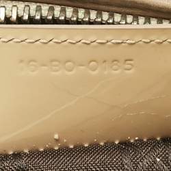 مملوكة مسبقًا Dior Cream Cannage Patent Leather Medium Lady Dior Tote