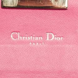 Dior Pink Cannage Leather Miss Dior Continental Wallet