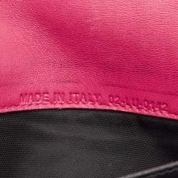 Dior Pink Cannage Leather Miss Dior Continental Wallet