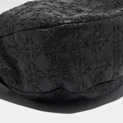 Pre Owned Dior Black Cannage Leather Whipstitch Hobo