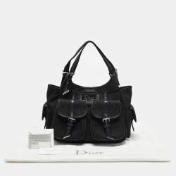 مملوكة مسبقًا Dior Black Oblique Canvas and Leather Street Chic Pocket Bag