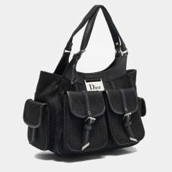 مملوكة مسبقًا Dior Black Oblique Canvas and Leather Street Chic Pocket Bag
