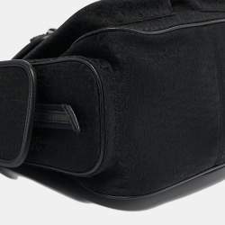 مملوكة مسبقًا Dior Black Oblique Canvas and Leather Street Chic Pocket Bag