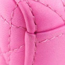 Dior Pink Leather Micro Lady D-Joy Handbag
