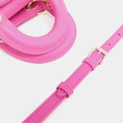 Dior Pink Leather Micro Lady D-Joy Handbag