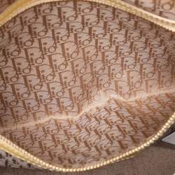 Pre Owned Dior Beige Patent Leather Large Lady Dior Tote