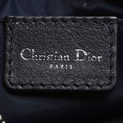 Pre Owned Dior Blue Oblique Canvas and Leather Diorissimo Shoulder Bag