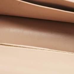 Dior Peach Karung Leather Montaigne 30 Flap Shoulder Bag