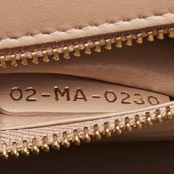 Dior Peach Karung Leather Montaigne 30 Flap Shoulder Bag