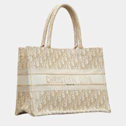 Dior Beige Medium Oblique Book Tote