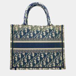 Dior Multicolor Canvas Small Book Tote Bag