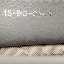 Pre Owned Dior Grey Cannage Leather Large Lady Dior Tote