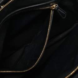 Pre Owned Dior Black Cannage Leather Lady Dior Zip Shopper Tote