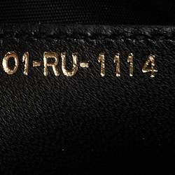 Pre Owned Dior Black Cannage Leather Lady Dior Zip Shopper Tote