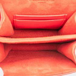 Dior Red Studded Lambskin Leather Vertical Diorama Shoulder Bag