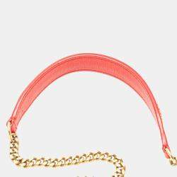 Dior Red Studded Lambskin Leather Vertical Diorama Shoulder Bag