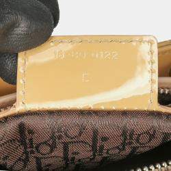 Dior Yellow Large Patent Cannage Lady Dior Bag