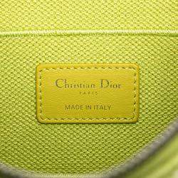 Dior Light Green Canvas Small Toile De Jouy Diortravel Vanity Case Shoulder Bag