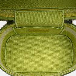 Dior Light Green Canvas Small Toile De Jouy Diortravel Vanity Case Shoulder Bag