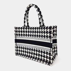 Dior Black Fabric Book Tote Tote Bag