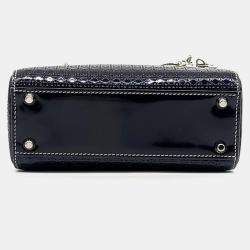 Pre Owned Dior Silver Leather Lady Mini Bag