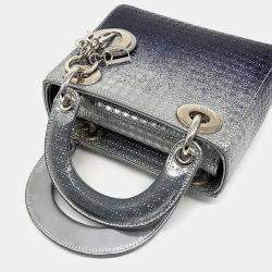 Pre Owned Dior Silver Leather Lady Mini Bag