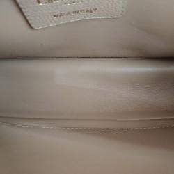 Dior Pink/Beige Leather Caro Small Shoulder Bag