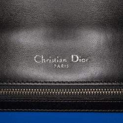 Pre Owned Dior Black Medium Calfskin Stitch Diorama Flap Bag