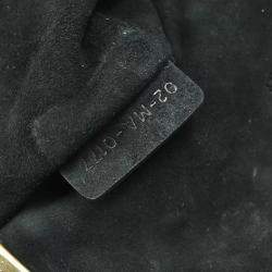 Christian Dior Black Suede Heart Chain Shoulder Bag