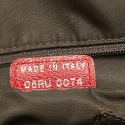 Pre Owned Dior Multicolor Oblique Canvas and Leather Trotter Rasta Bowler Bag