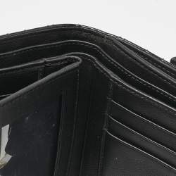 Dior Black Cannage Patent Leather Lady Dior French Wallet