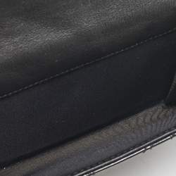 Dior Black Cannage Patent Leather Lady Dior French Wallet