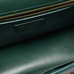 Dior Green Leather Montaigne 30 Flap Shoulder Bag